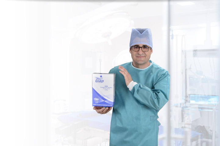 Doctor holding GIAP product
